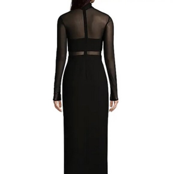 Likely Black Andie Semi-Sheer Turtleneck Gown - Picture 5 of 6